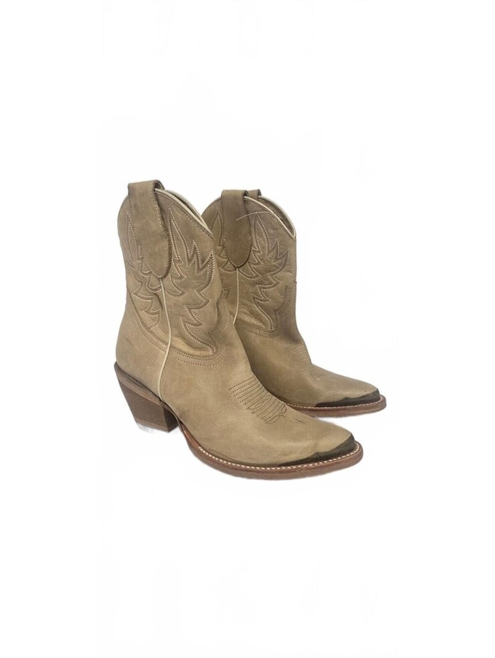Idyllwind Beige Leather Western Cowboy Boots Size 6.5B